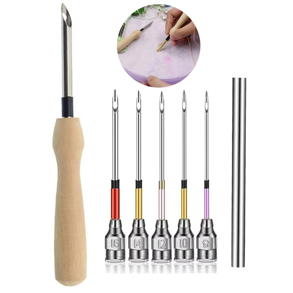 Punch Needle Handle - 1 takım Punch İğne Seti Nakış