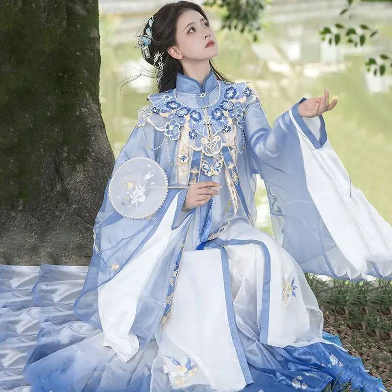 Embroidery Shirt - İki ayda bir[Lan Jin Luo]Yeni Hanfu