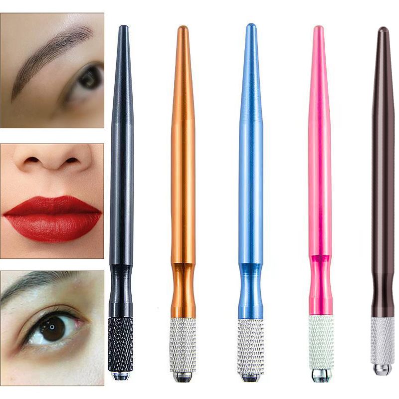 Embroidery Needle Pen - 3 adet Microblading Manuel Dövme Kalem