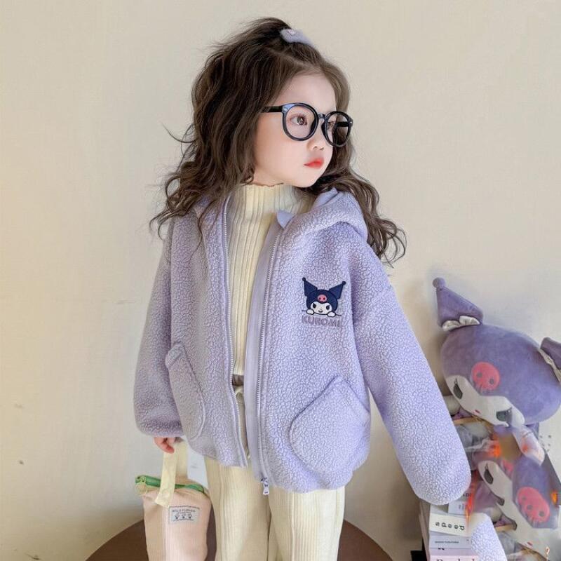 Embroidery Shirt - Sıcak Sanrio Kızlar Kadife Uzun Kollu