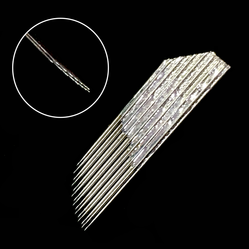 Embroidery Needle Pen - 100 Adet Çift Sıralı Microblading İğneleri