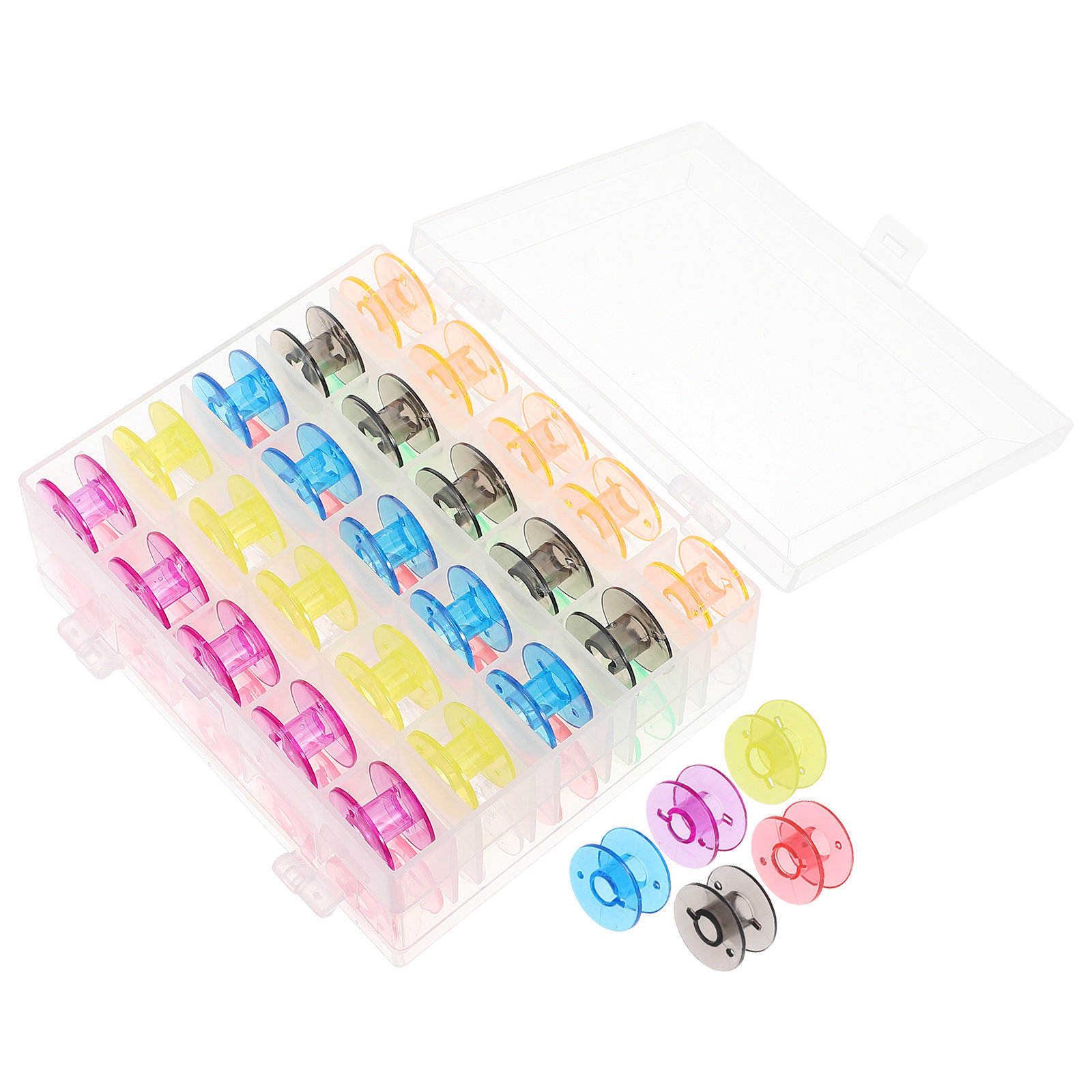 Embroidery Diy - 50 Adet Dikiş Makinesi Bobini Plastik