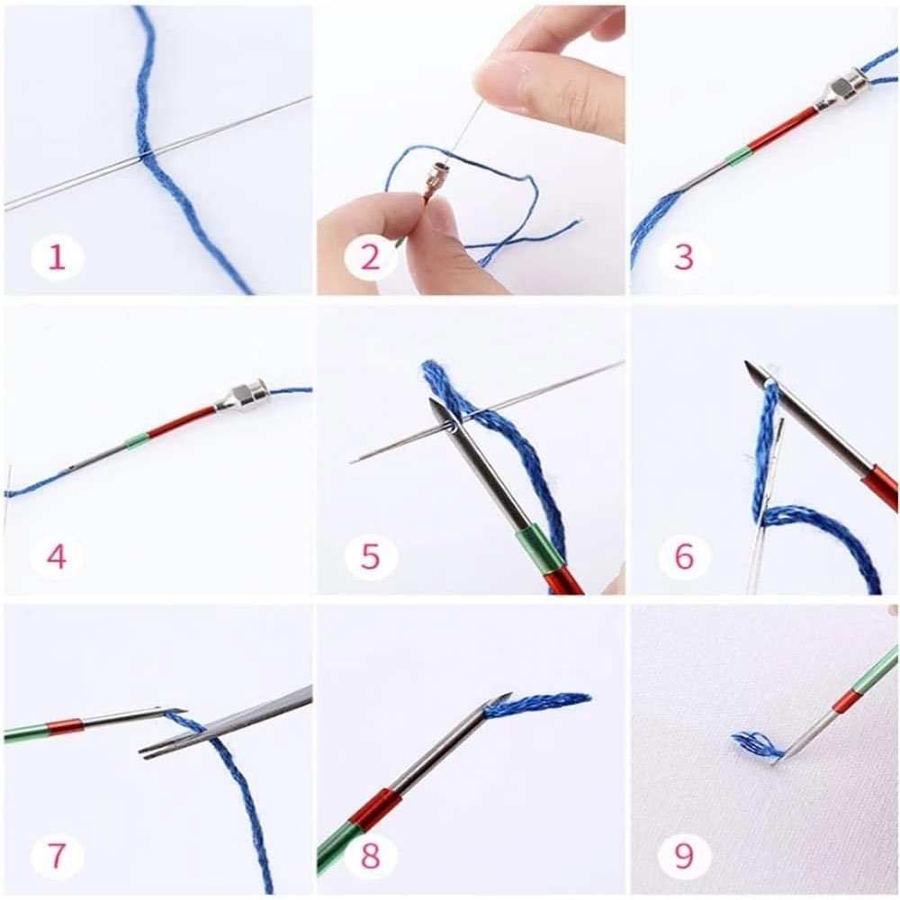 1 takım Punch İğne Seti Nakış  - Punch Needle Handle incelemesi ve fiyatı