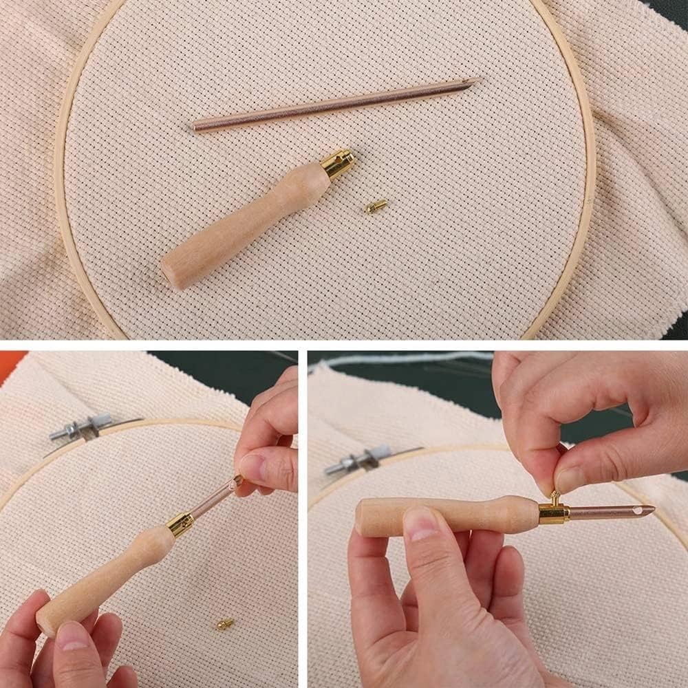 1 takım Punch İğne Seti Nakış  - Punch Needle Handle incelemesi ve fiyatı