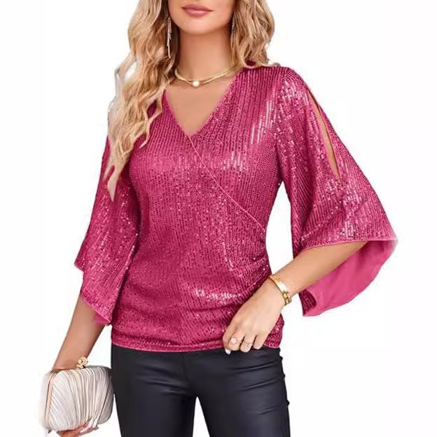 Kadın Zarif Uzun Kollu Bluz, Ç - Embroidery Effect incelemesi ve fiyatı
