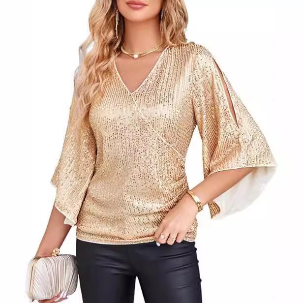Kadın Zarif Uzun Kollu Bluz, Ç - Embroidery Effect incelemesi ve fiyatı