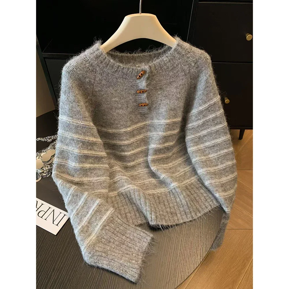 Sonbahar Kış Kadın Çizgili Yün - Embroidery Shirt incelemesi ve fiyatı