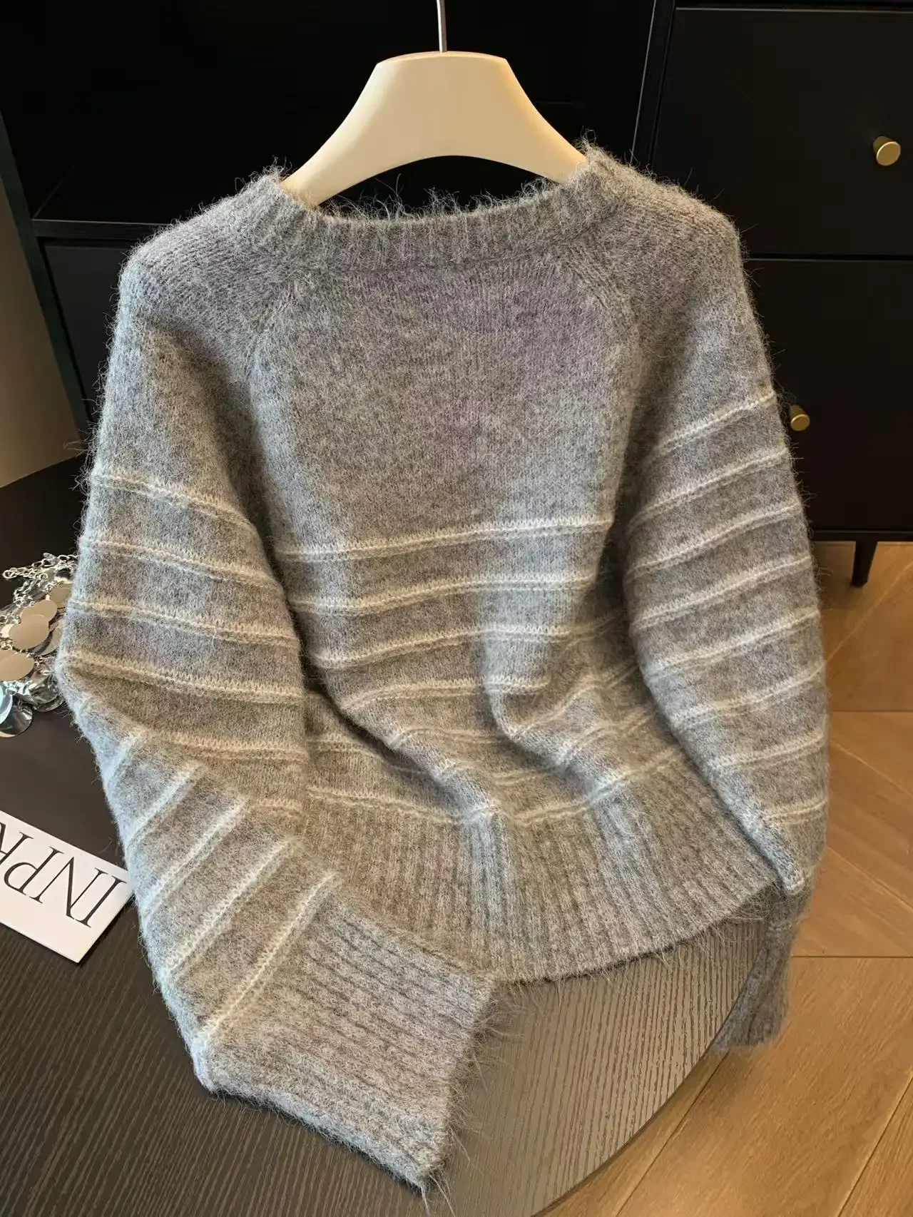 Sonbahar Kış Kadın Çizgili Yün - Embroidery Shirt incelemesi ve fiyatı