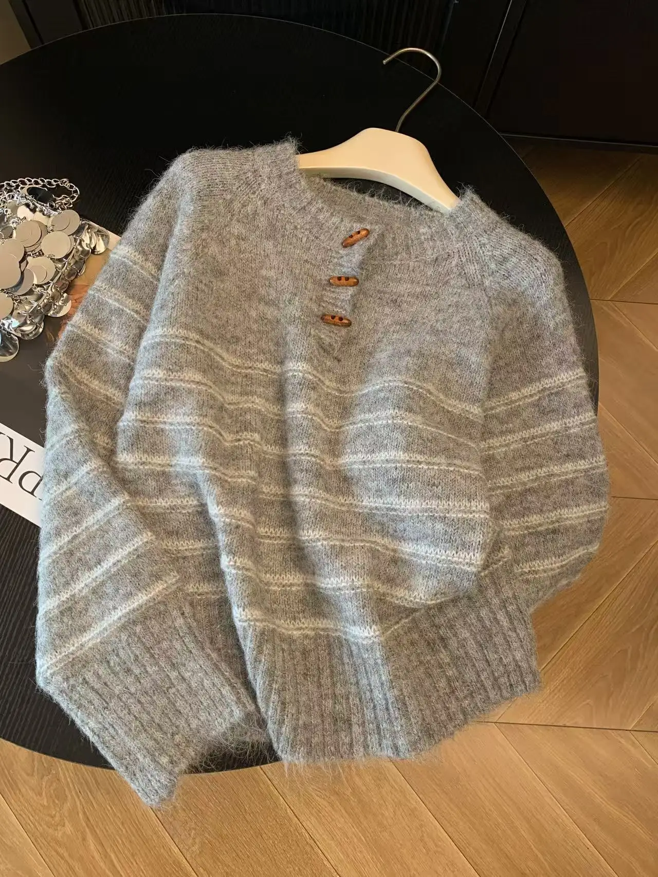 Sonbahar Kış Kadın Çizgili Yün - Embroidery Shirt incelemesi ve fiyatı