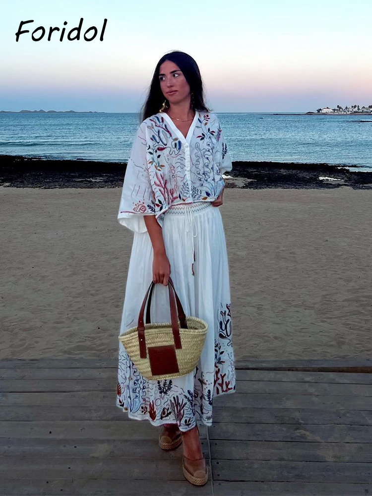 Foridol Deniz Organizması Nakı - Embroidery White Dress incelemesi ve fiyatı
