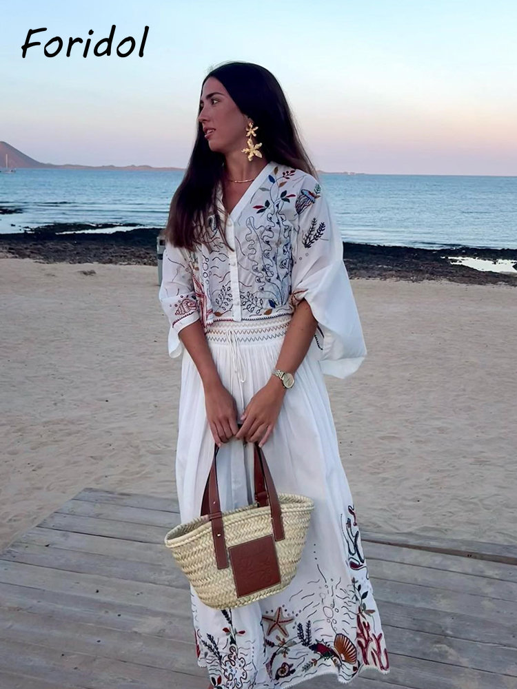 Foridol Deniz Organizması Nakı - Embroidery White Dress incelemesi ve fiyatı
