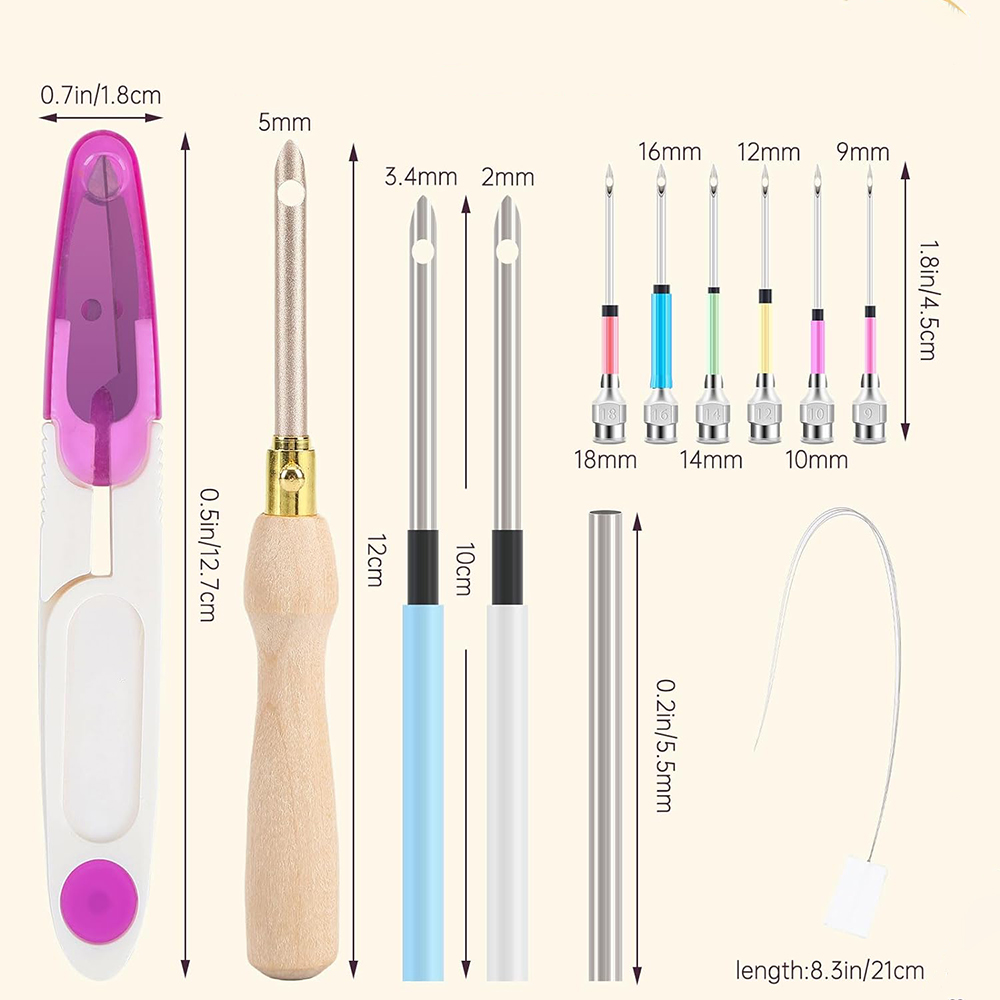 13 adet yumruk iğne kiti ayarl - Punch Needle Handle incelemesi ve fiyatı