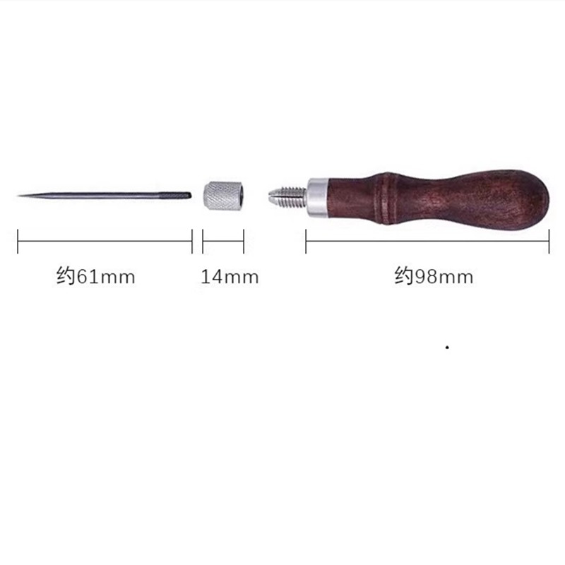 Ahşap Saplı 4'ü 1 Arada Deri D - Punch Needle Handle incelemesi ve fiyatı