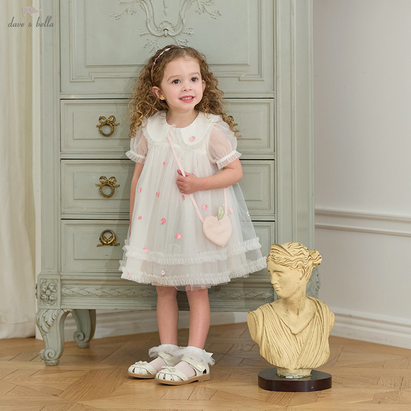 Dave Bella Kız Bebek Örgü Pren - Embroidery White Dress incelemesi ve fiyatı