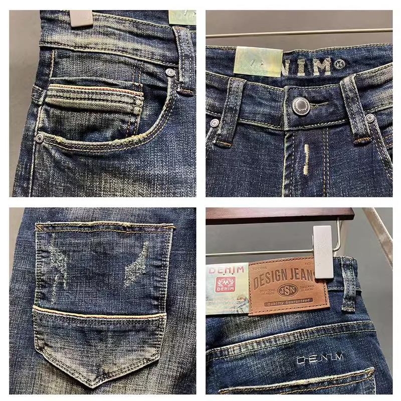 Tasarımcı Moda Erkek Kot Yükse - Embroidery Effect incelemesi ve fiyatı