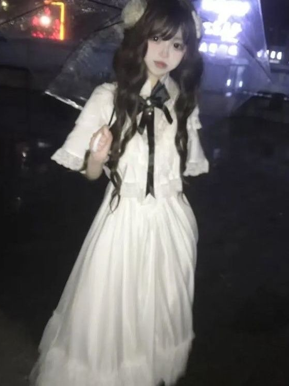 Japon Kısa Kollu Fiyonklu Dant - Embroidery White Dress incelemesi ve fiyatı