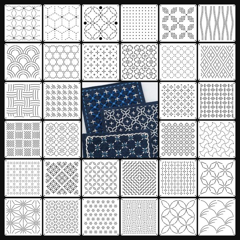 9/32 adet Sashiko Nakış Şablon - Embroidery Diy incelemesi ve fiyatı