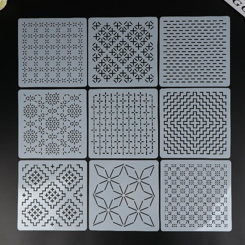 9/32 adet Sashiko Nakış Şablon - Embroidery Diy incelemesi ve fiyatı